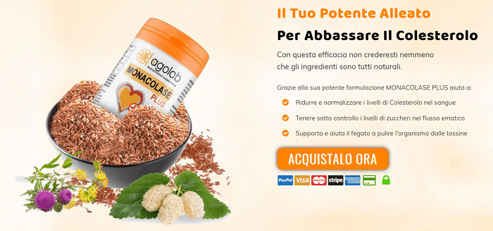 Monacolase Agolab, migliore integratore colesterolo alto